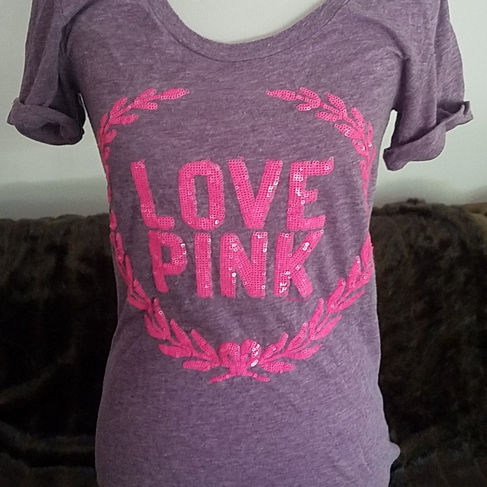 Pink's small Violet and pink sequin shirt